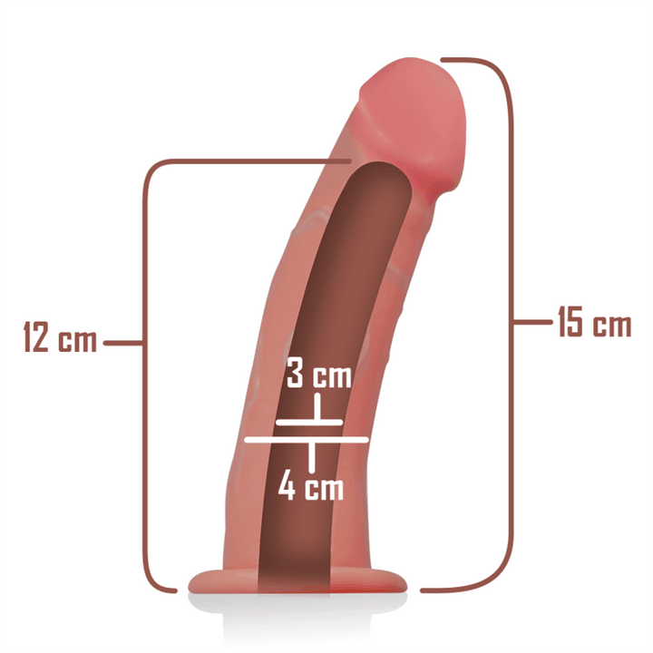 Intense Strap-on Dildo 16 cm s otvorom - EROTIC - Sex Shop