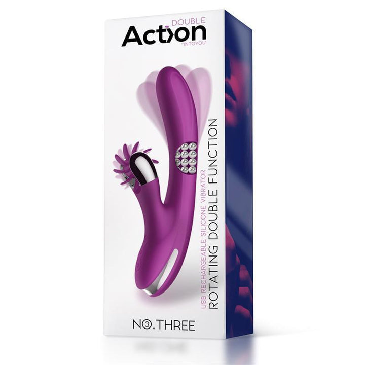 Action No.Three Rotating Double Function Vibrator - EROTIC - Sex Shop