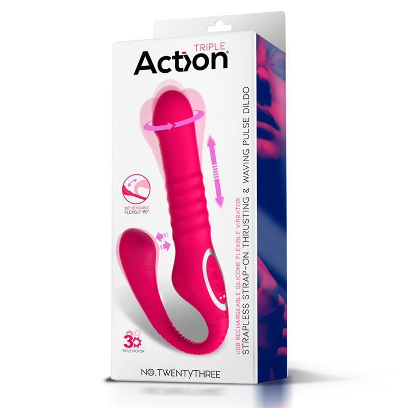 Action No.TwentyThree Triple Function Vibrator - EROTIC - Sex Shop