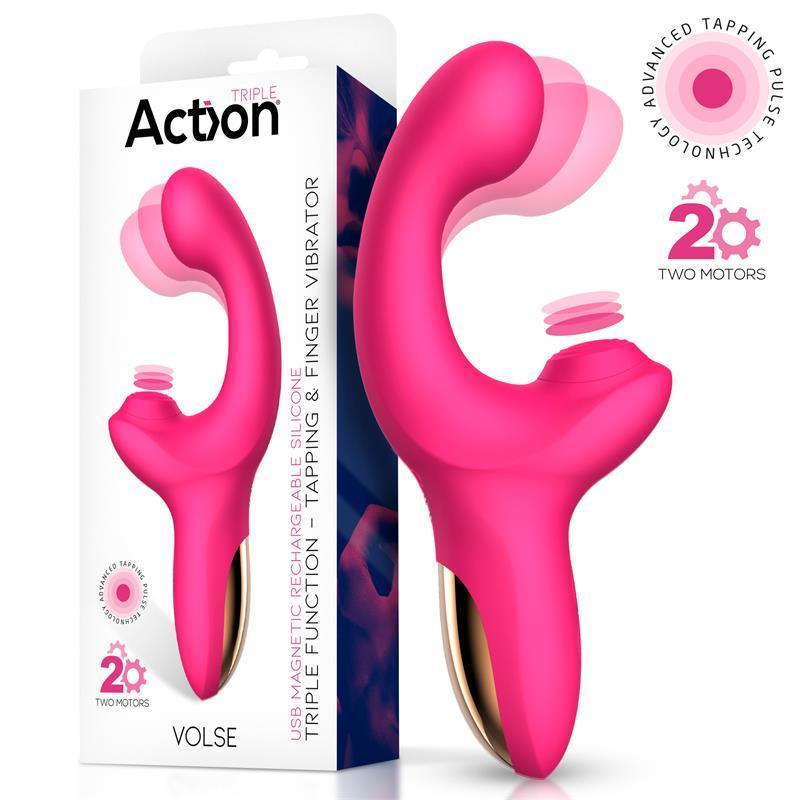 Action Volse Triple Function Vibrator - EROTIC - Sex Shop