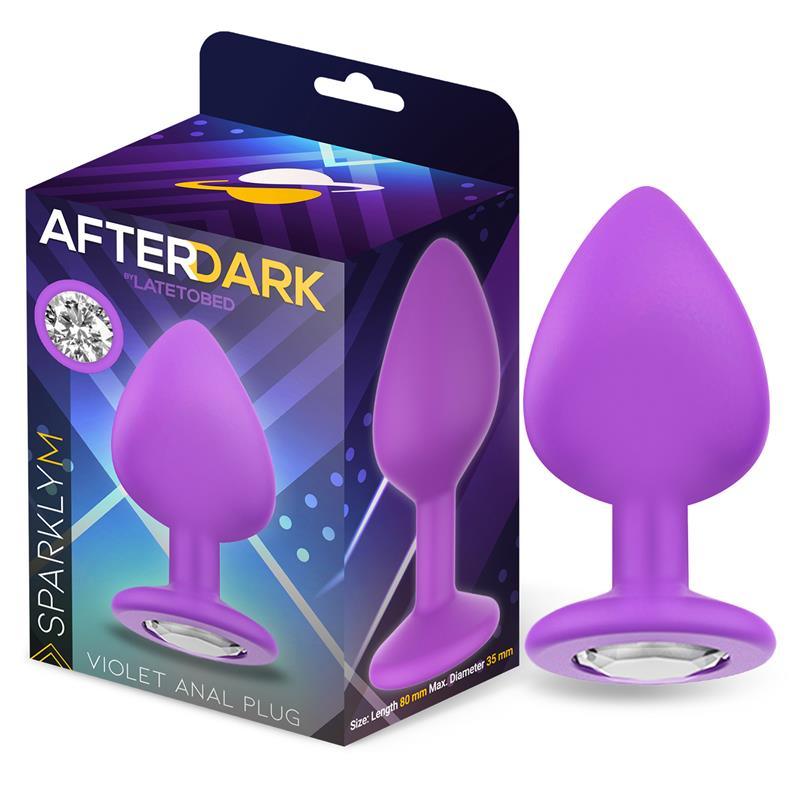 Afterdark Sparkly Butt Plug Violet M - EROTIC - Sex Shop