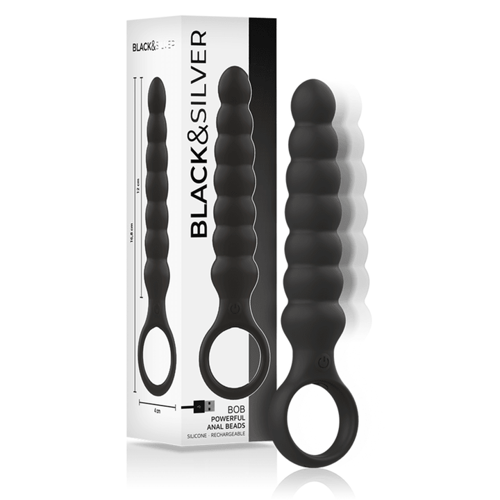 Black&Silver Bob Analni Vibrator - EROTIC - Sex Shop
