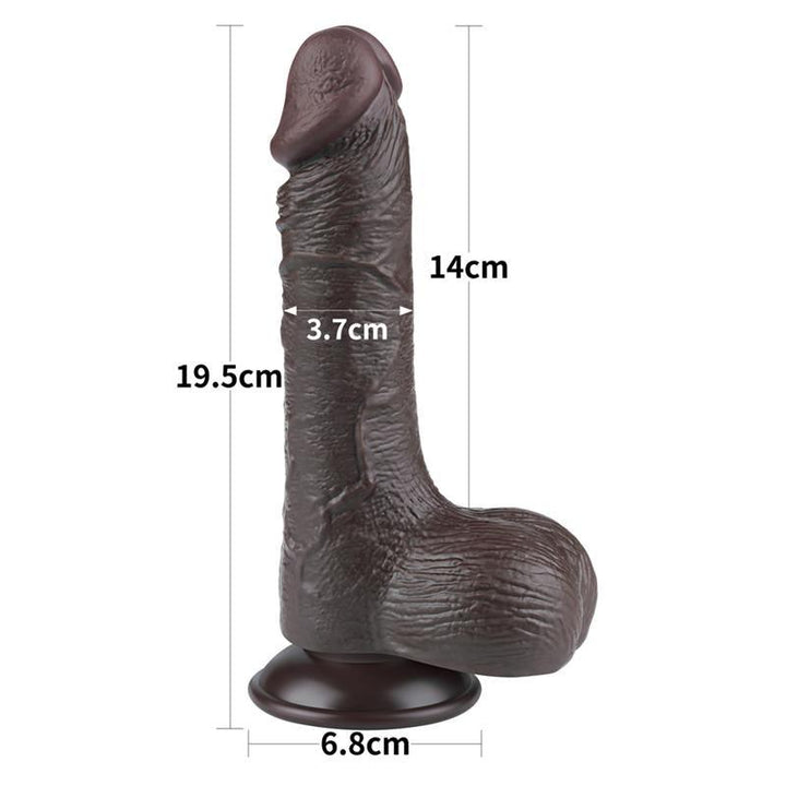 Lovetoy Sliding Skin black dildo 19,5cm - EROTIC - Sex Shop
