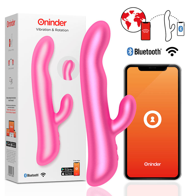 Oninder Rabbit & Rotation Vibrator App Controlled - EROTIC - Sex Shop