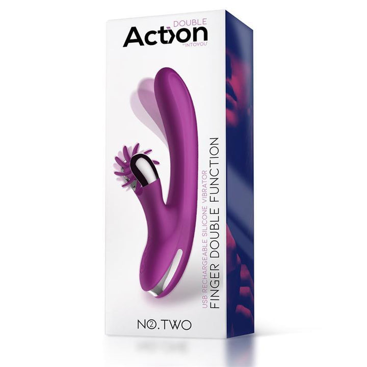 Action No.Two Finger Double Function Vibrator - EROTIC - Sex Shop