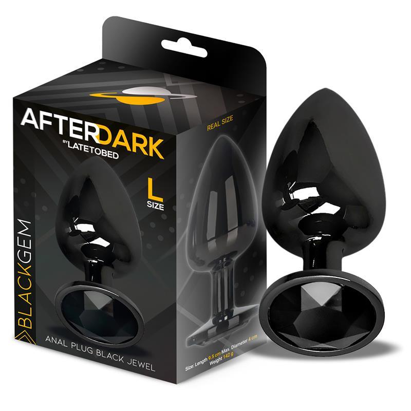 Afterdark Aluminium Blackgem Butt Plug S/M/L - EROTIC - Sex Shop