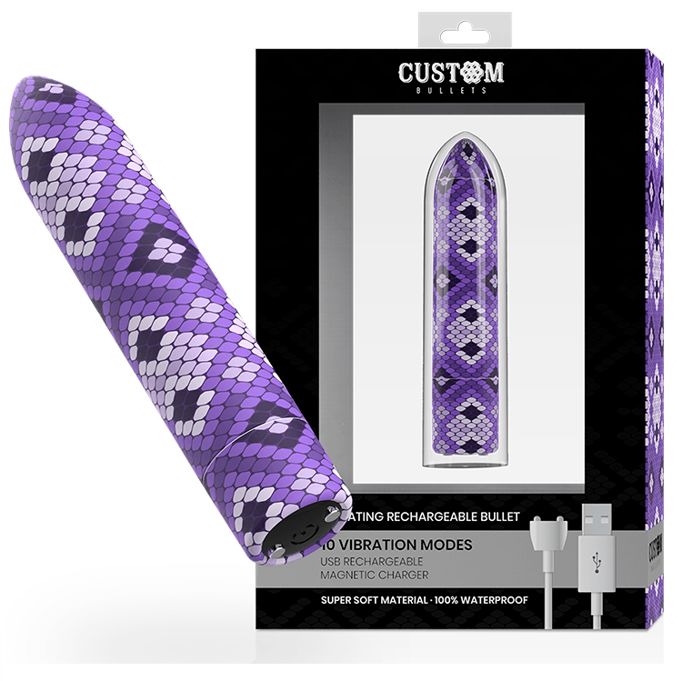 Custom Bullets Snake Lilac Vibrator - EROTIC - Sex Shop