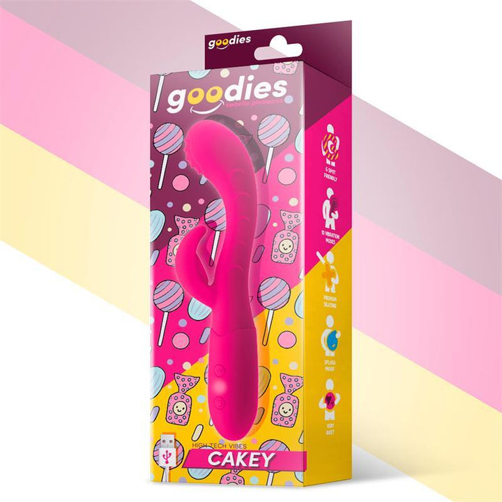 Goodies Cakey G-Spot i Rabbit Vibrator - EROTIC - Sex Shop