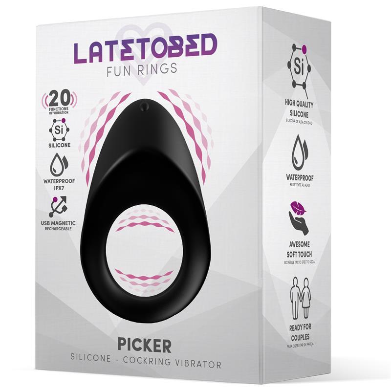 Latetobed Picker vibrirajući penis prsten - EROTIC - Sex Shop