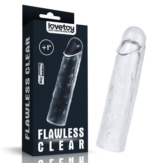 Lovetoy +1inch flawless clear penis navlaka - EROTIC - Sex Shop
