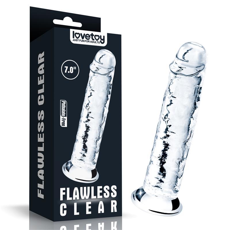 Lovetoy Flawless prozirni dildo 18cm - EROTIC - Sex Shop