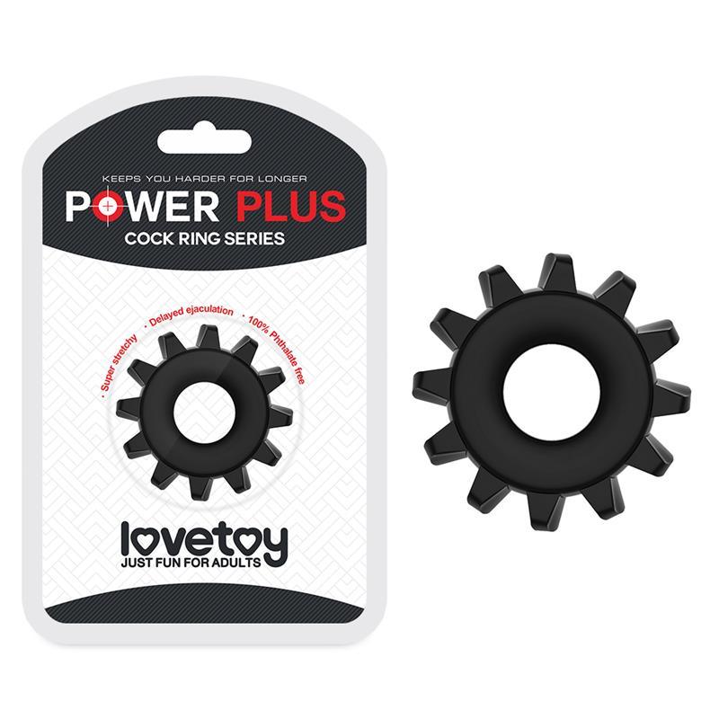 Lovetoy Power Plus penis prsten 1,6cm crni - EROTIC - Sex Shop