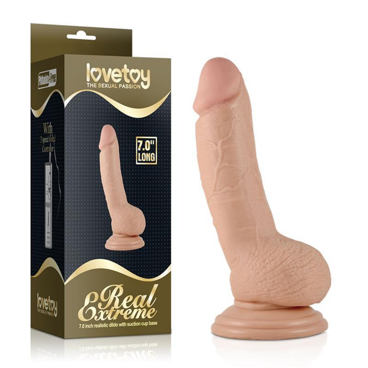 Lovetoy Real Extreme dildo 7" 17,5cm x 3,5cm - EROTIC - Sex Shop
