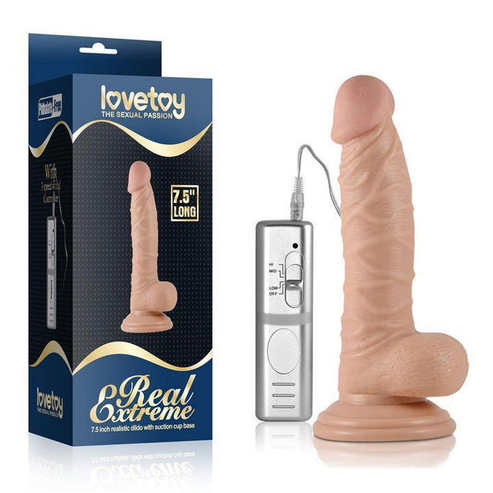 Lovetoy Real Extreme dildo s daljinskim upravljačem 7,5" - EROTIC - Sex Shop