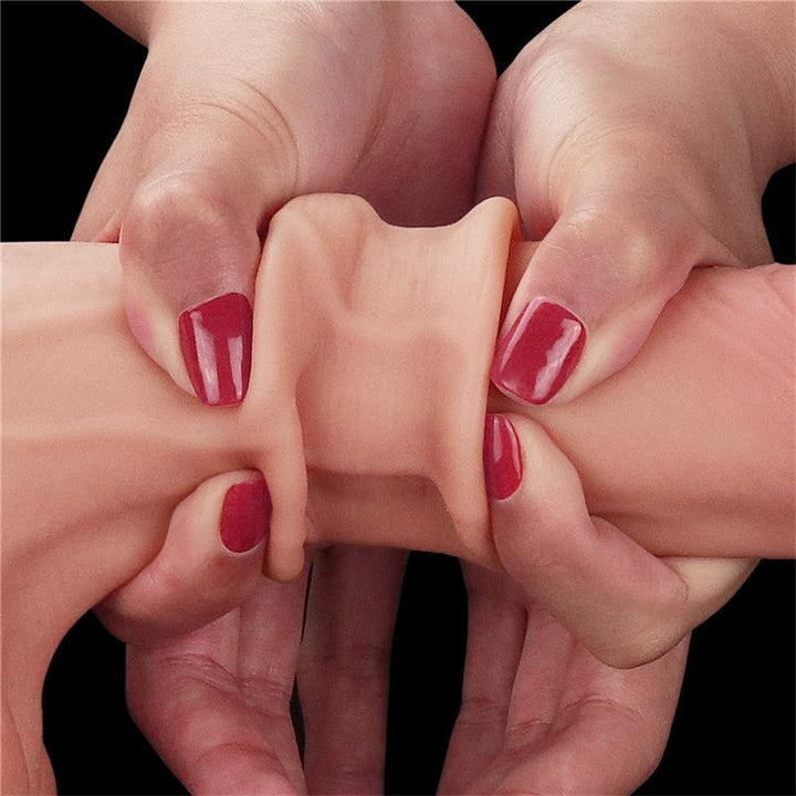 Lovetoy Sliding Skin dildo s cijelim testisima 22cm - EROTIC - Sex Shop