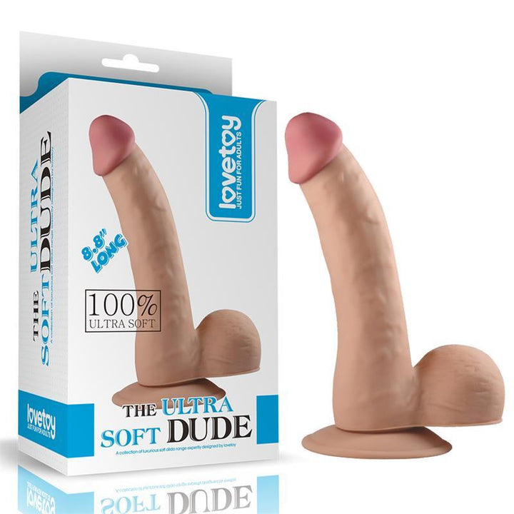 Lovetoy Ultra Soft Dude dildo 8,8" 22,3cm x 4,5cm - EROTIC - Sex Shop