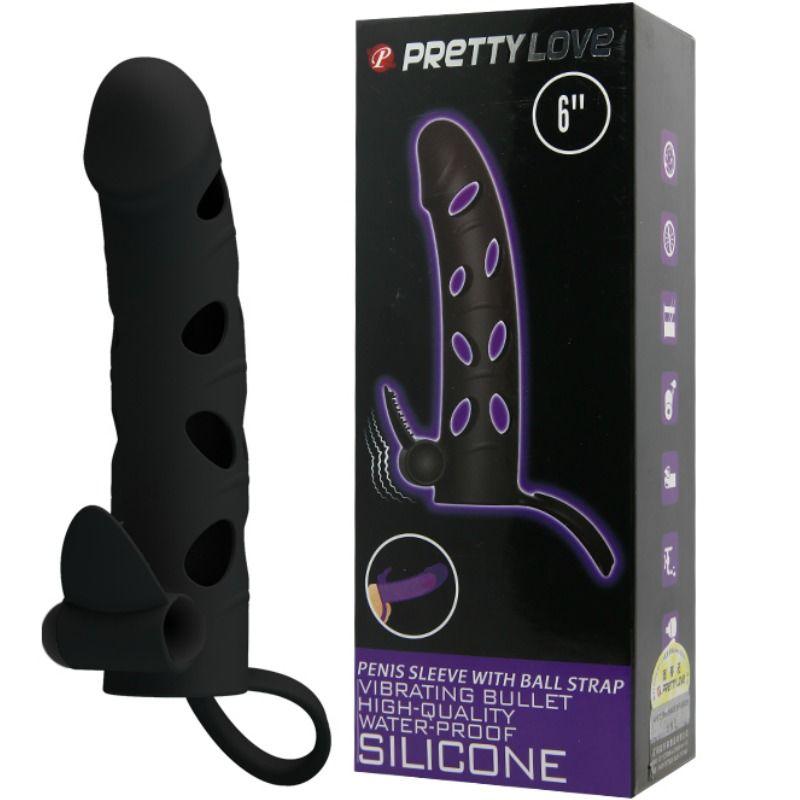 Pretty Love navlaka za penis s vibratorom 15,2 cm - EROTIC - Sex Shop