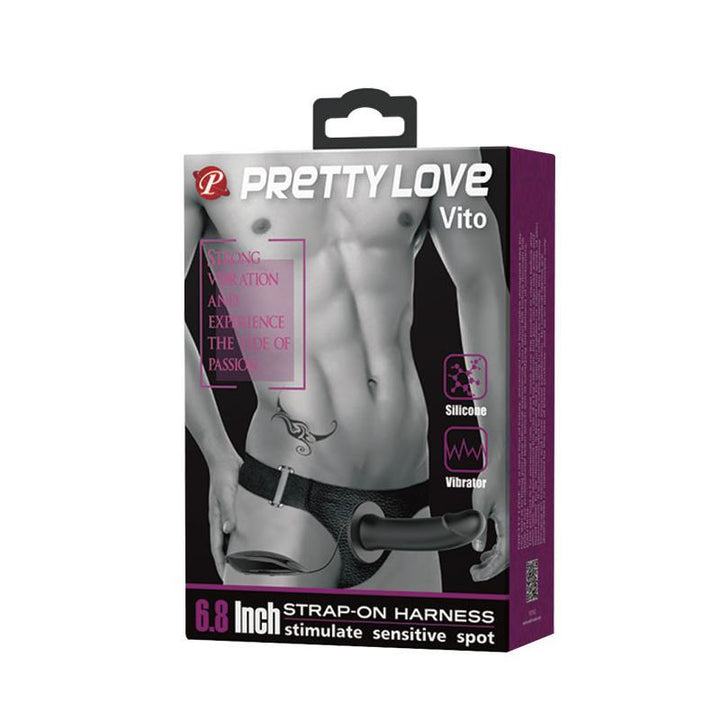 Pretty Love vibrirajući Strap-on Vito 17,3cm - EROTIC - Sex Shop