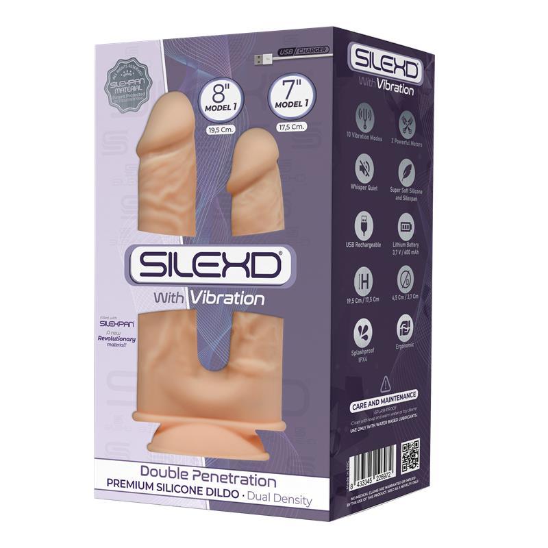 Silexd model 1 dvostruki vibrirajući dildo 17,5cm i 19,5cm - EROTIC - Sex Shop